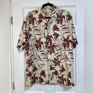 Cubavera men’s XL tropical button up collared shirt